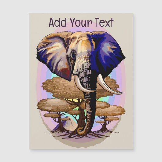 African Elephant Surreal Portrait (Front)