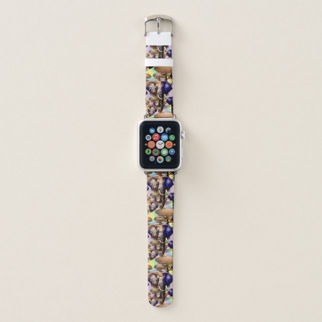 African Elephant Surreal Portrait  Apple Watch Band (Front)