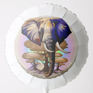 African Elephant Surreal Portrait  Balloon