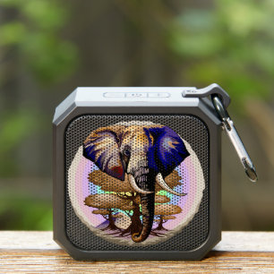 African Elephant Surreal Portrait Bluetooth Speaker