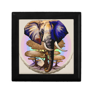African Elephant Surreal Portrait Gift Box