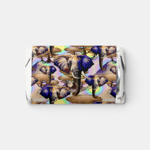 African Elephant Surreal Portrait Hershey's Miniatures