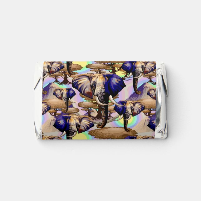 African Elephant Surreal Portrait  Hershey's Miniatures (Front)