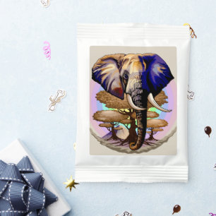 African Elephant Surreal Portrait Hot Chocolate Drink Mix