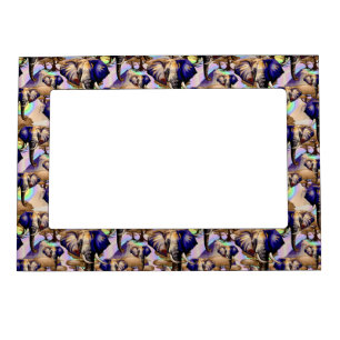 African Elephant Surreal Portrait Magnetic Frame