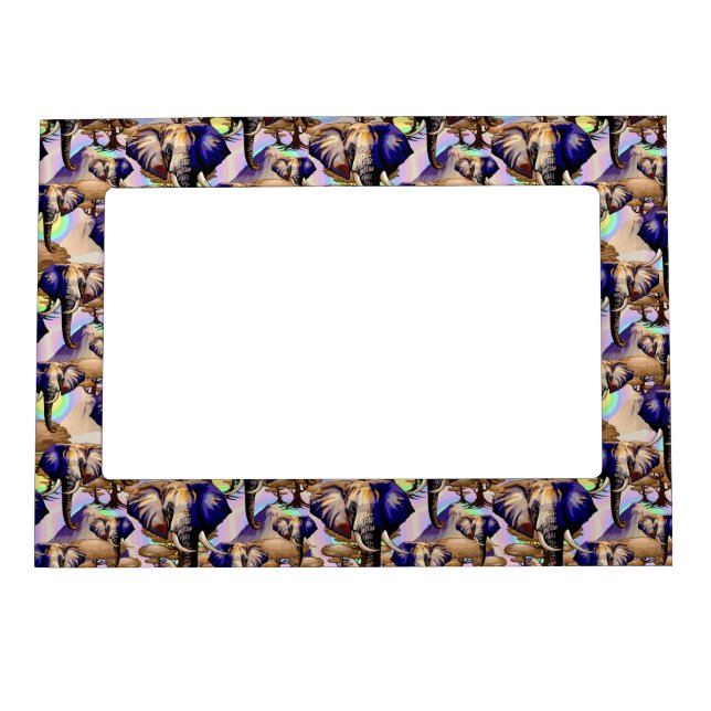African Elephant Surreal Portrait  Magnetic Frame (Front)