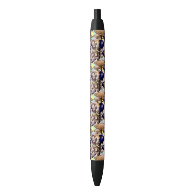 African Elephant Surreal Portrait  Pen (Front Vertical)