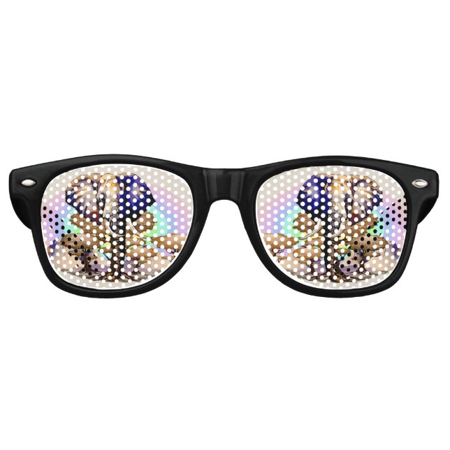 African Elephant Surreal Portrait  Retro Sunglasses (Front)