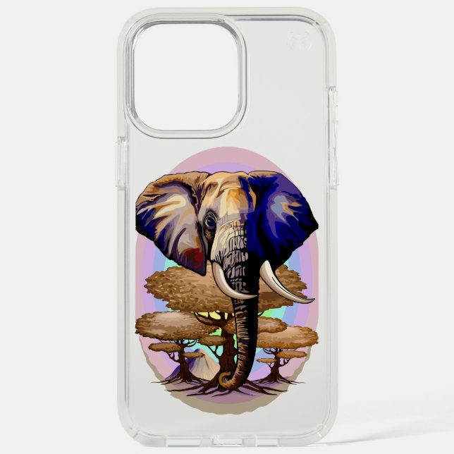 African Elephant Surreal Portrait  Speck iPhone Case (Front)