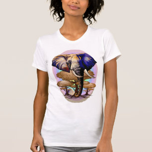 African Elephant Surreal Portrait T-Shirt