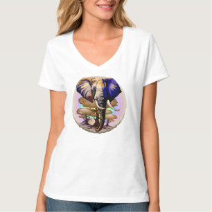 African Elephant Surreal Portrait T-Shirt