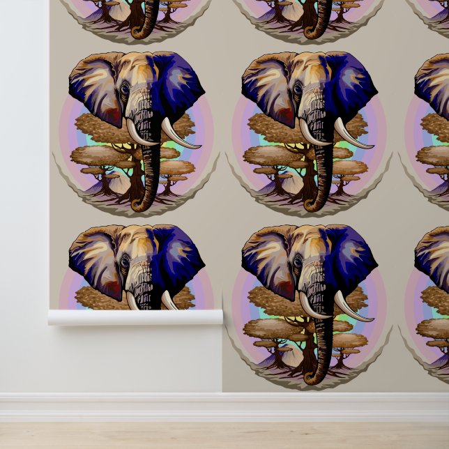 African Elephant Surreal Portrait  Wallpaper (Application)