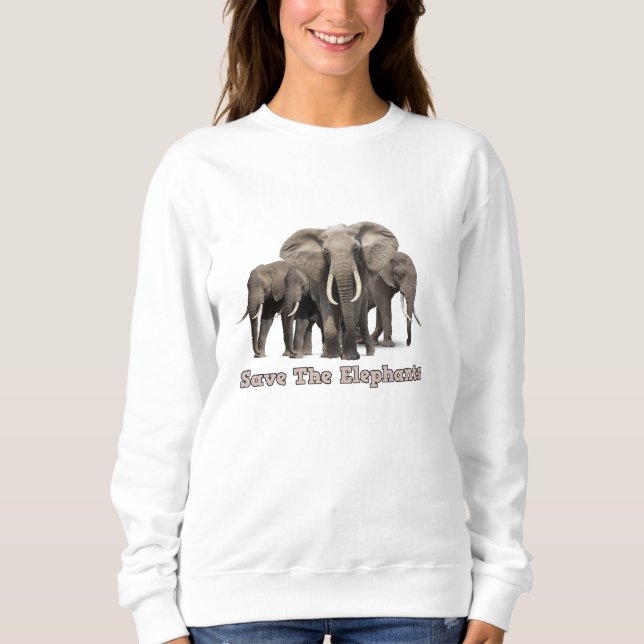 African Elephant Sweatshirt (Front)