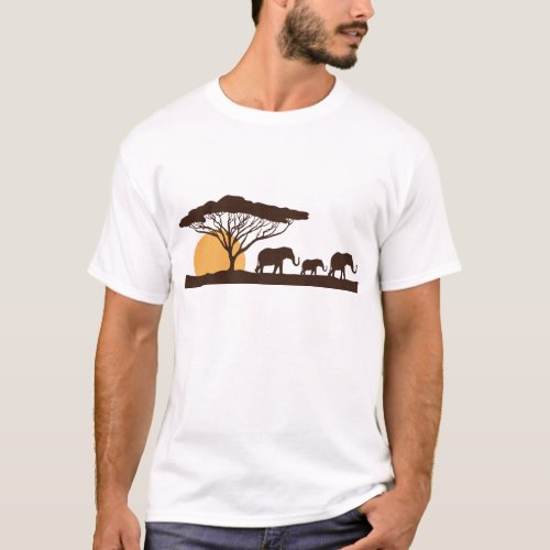 African Elephant T_Shirt