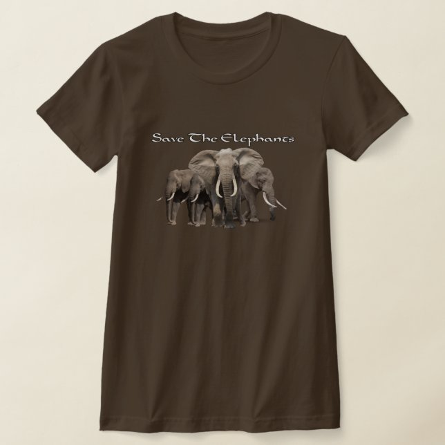 African Elephant T-Shirts (Laydown)