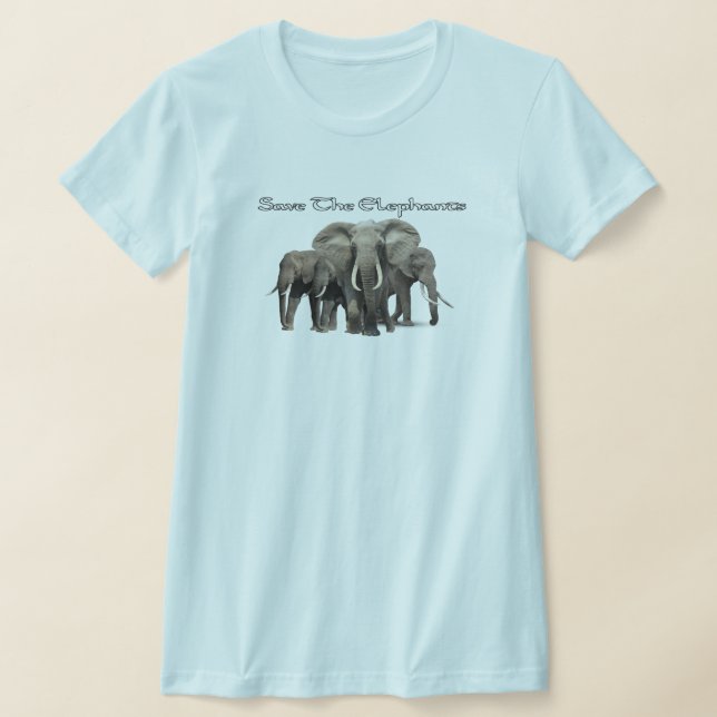 African Elephant T-Shirts (Laydown)