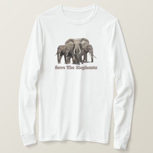 African Elephant T-Shirts (Design Front)
