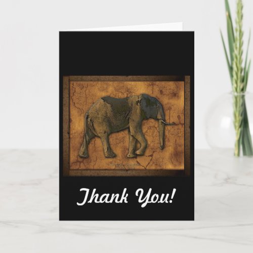 African Elephant Thank You Cards  Note Cards