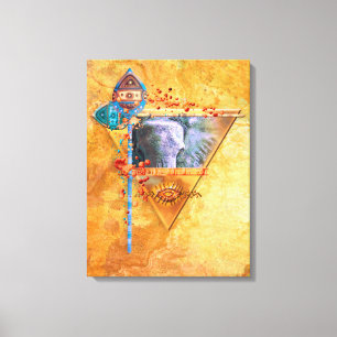 African Elephant “THE MIGHTY TRIBE" Canvas Print