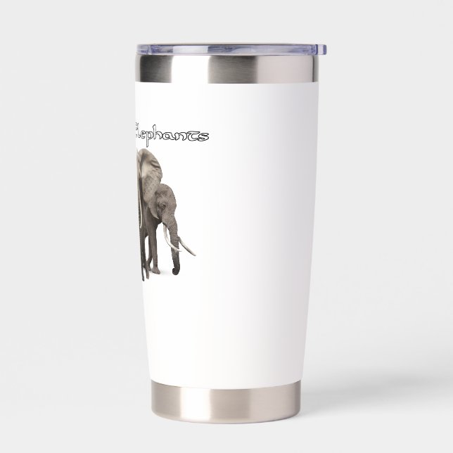 African Elephant tumbler (Left)