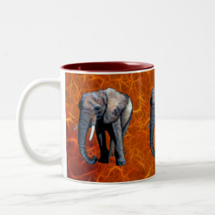 African Elephant Wildlife-supporter Drinking Mug