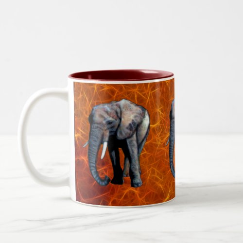 African Elephant Wildlife_supporter Drinking Mug