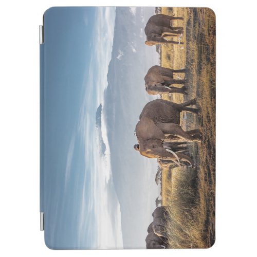 African Elephants Amboseli Walk iPad Air Cover