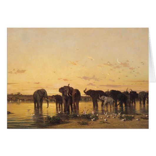 African Elephants Cards (Front Horizontal)