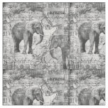 African Elephants Fabric