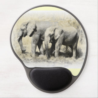 African Elephants Gel Mouse Pad