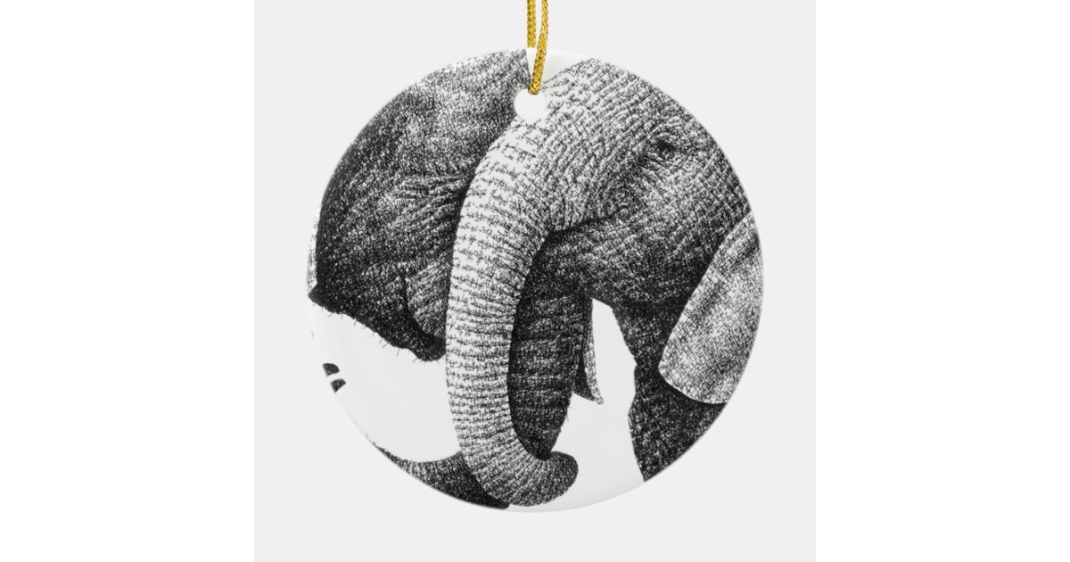 African Elephants Ornament Zazzle