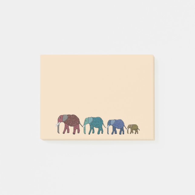 African Elephants Post-it® Notes (Front)