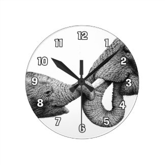 African Elephant Wall Clocks | Zazzle