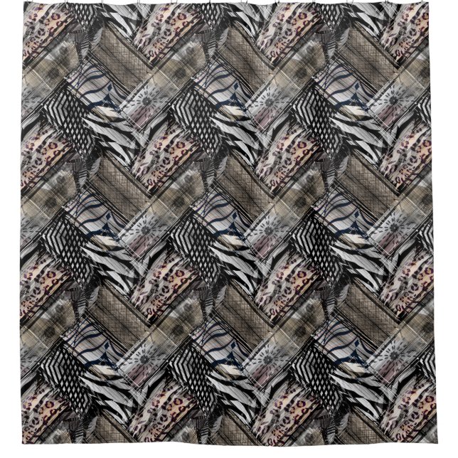 African ethnic .ю shower curtain (Front)