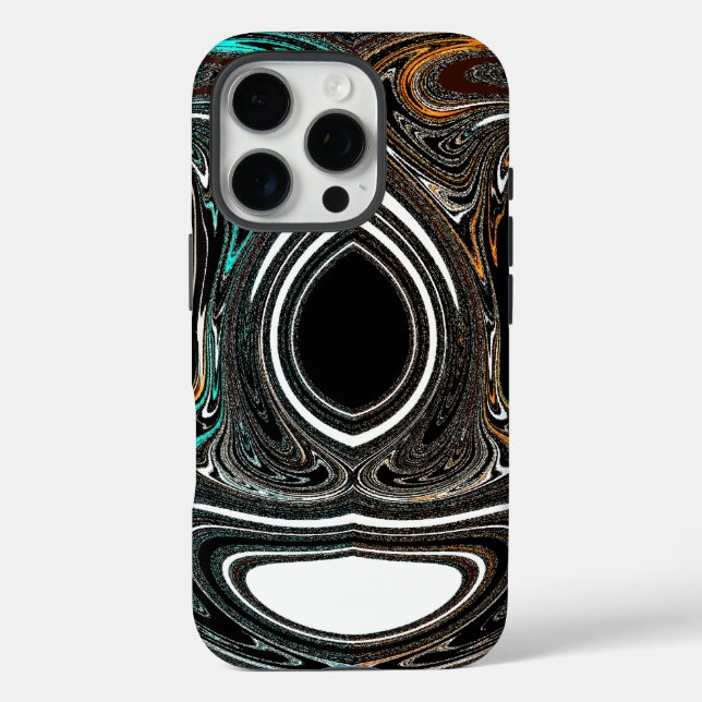 African Ethnic Doodle | Zebra Textured Abstract Ar Case-Mate iPhone Case (Back)