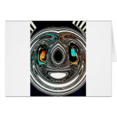 African Ethnic Doodle Zebra Textured Art Print (Front Horizontal)