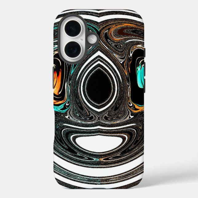 African Ethnic Doodle Zebra textured Art Print Case-Mate iPhone Case (Back)