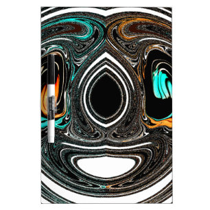 African Ethnic Doodle Zebra textured Art Print Dry-Erase Board