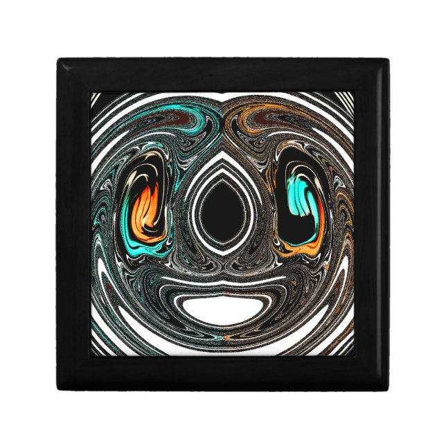 African Ethnic Doodle Zebra textured Art Print Gift Box (Front)