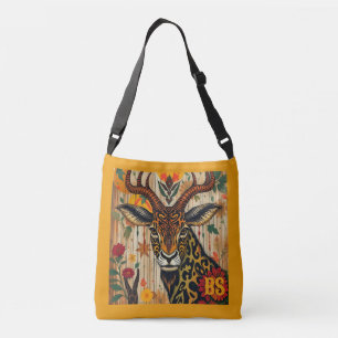 african ethnic Kwanzaa Wild Animals in Disguise Crossbody Bag