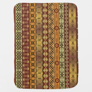 African ethnic motifs, ornamental background. baby blanket
