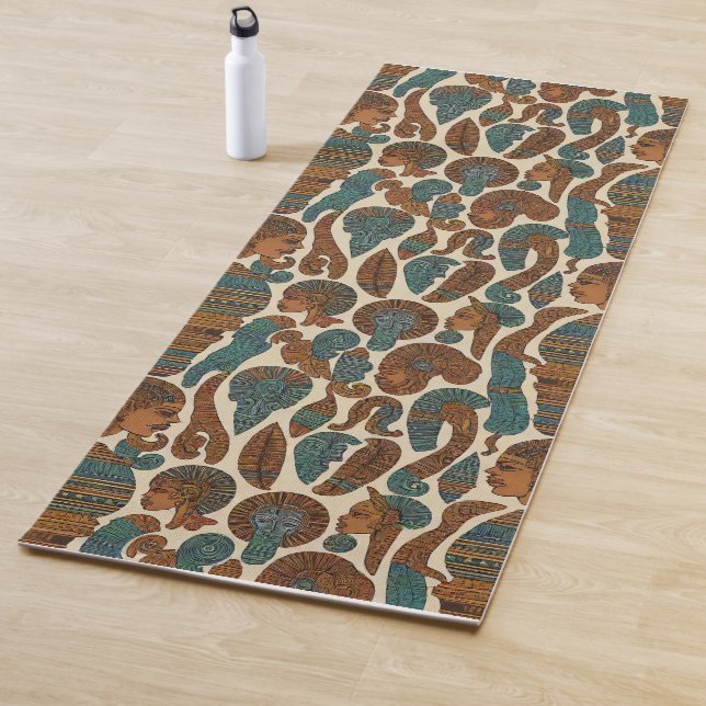 African Ethnic Pattern Art  Yoga Mat (In Situ)