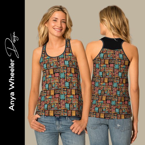 African Ethnic Style Pattern    Tank Top