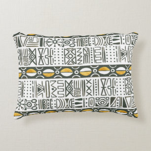 African ethnic, watercolor seamless pattern. accent pillow
