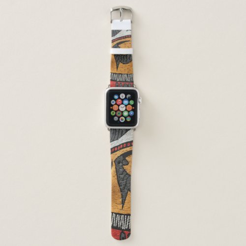 African Fabric Watch Band for Apple Watch