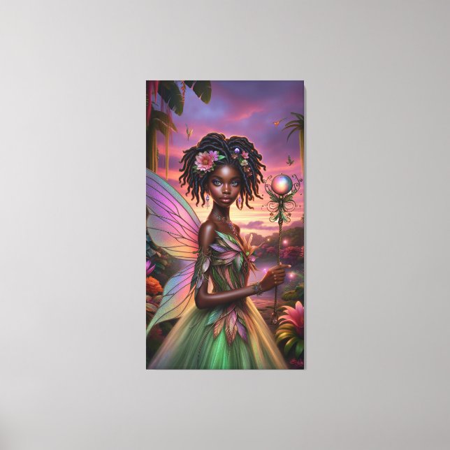 African Fairy Canvas Print (Front)