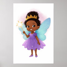 African Fairy Girl  Poster