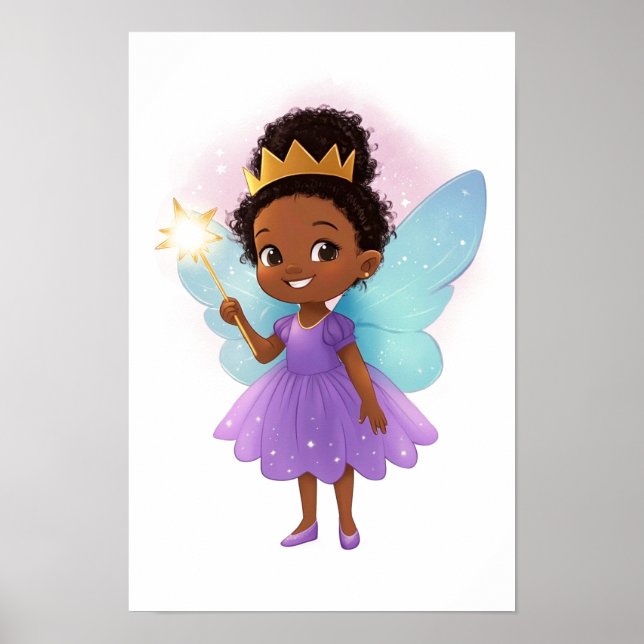 African Fairy Girl  Poster (Front)