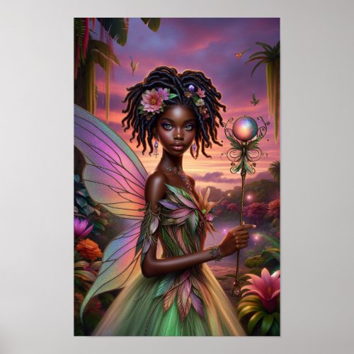 African Fairy Poster
