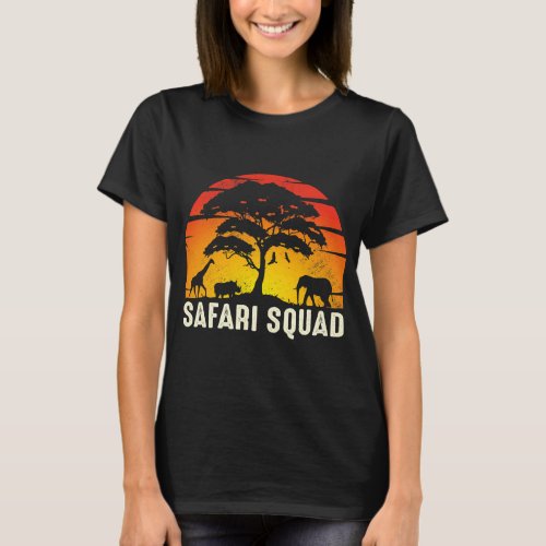 African Family Vacation Safari Squad T_Shirt